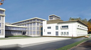 CNRS — Institut Louis Néel -  Vue du bâtiment C1 et Z