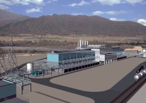 Silicium de Provence -  Arrivée de l’énergie électrique renouvelable du barrage EDF