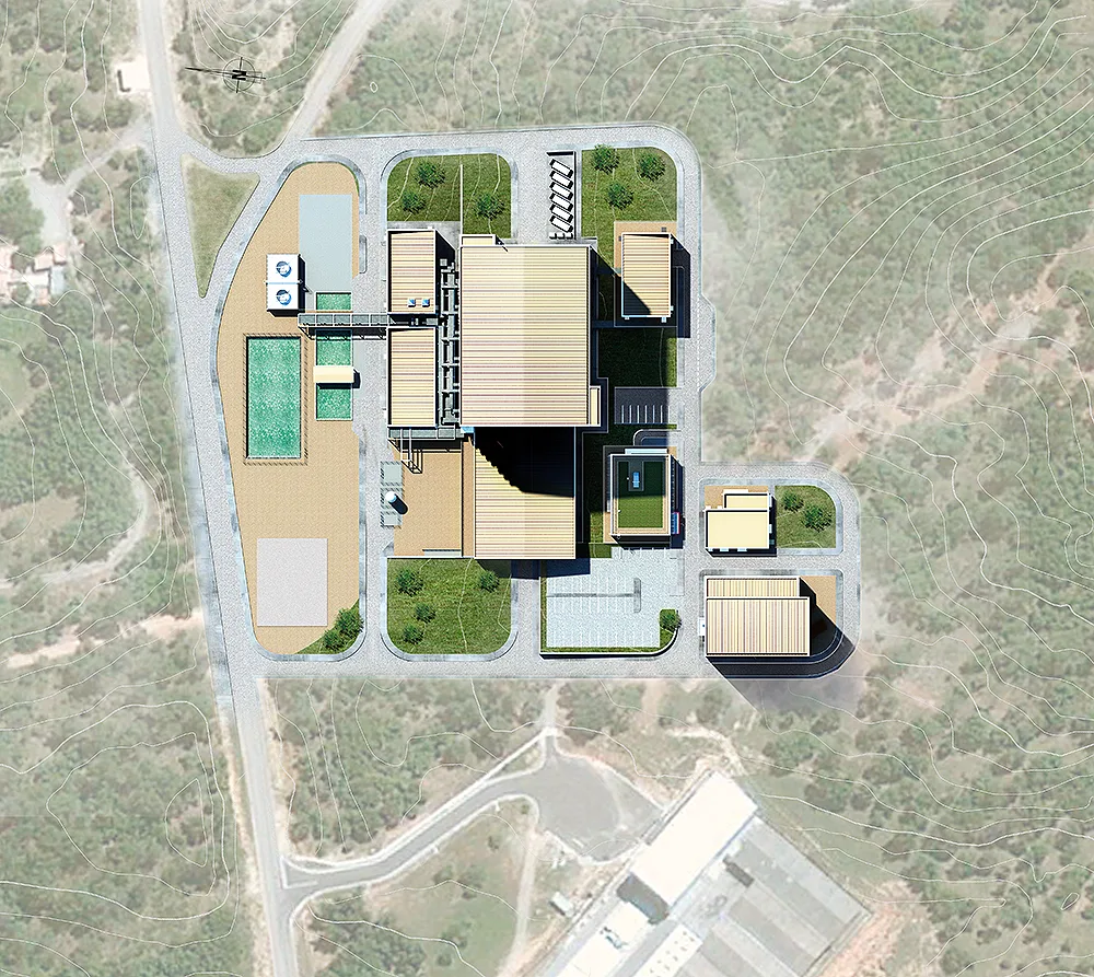 Plan de masse du projet de base