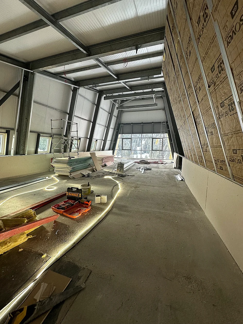 Chantier en cours / Isolations thermique et coupe-feu