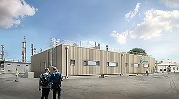 Lyondellbasell // Pôle pétrochimique de Berre (13)- Bâtiment vestiaires mixtes (RT 2012) réalisation 2026 / Bâtiment administratif (RE 2020) prospective 2030